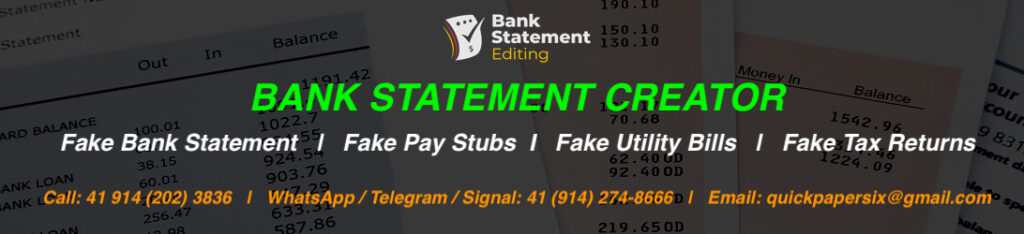 Bank Statement Creators